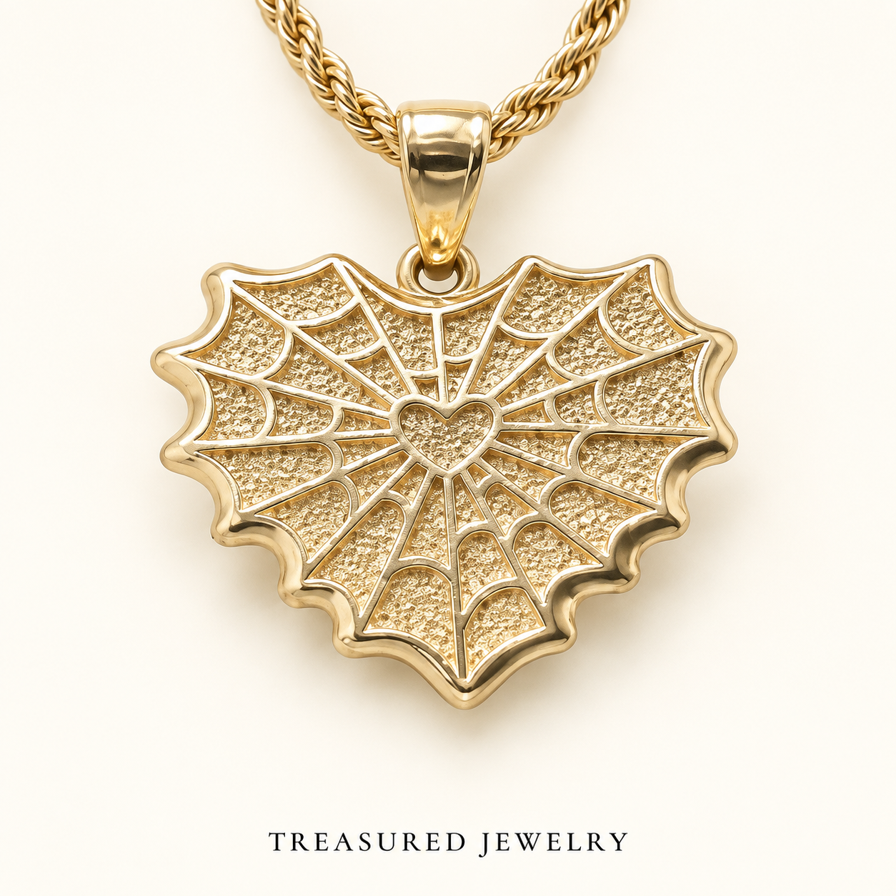 Heart of Webs | 14K Gold Layered Necklace