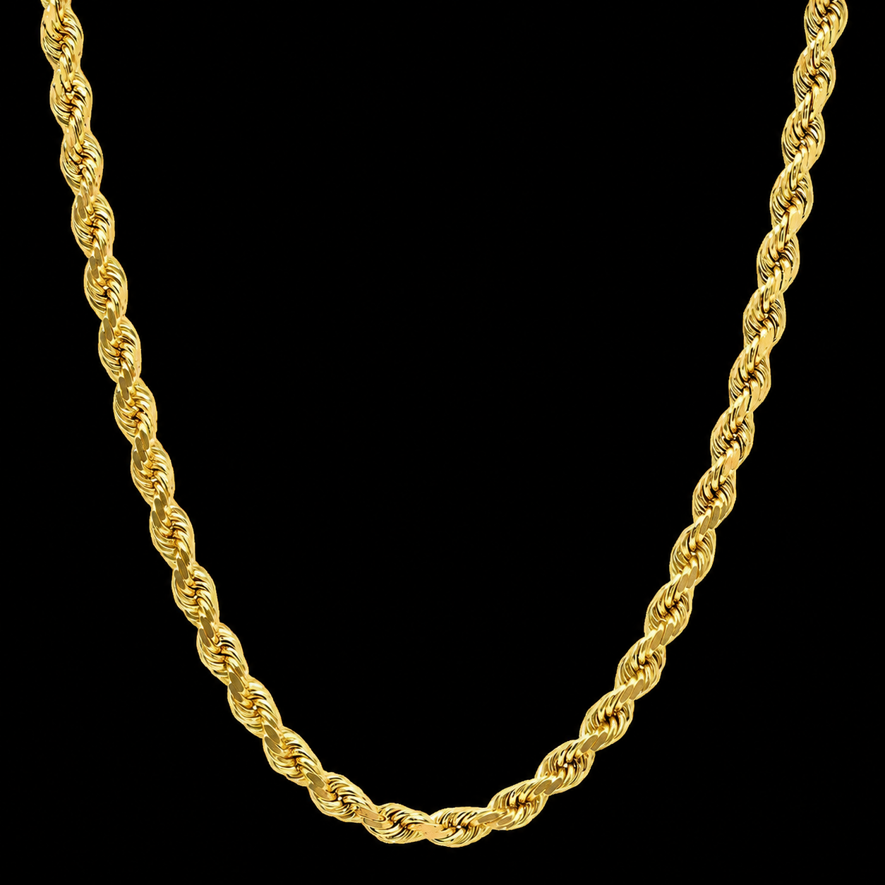 3mm Hollow Rope Chain – 10K Gold