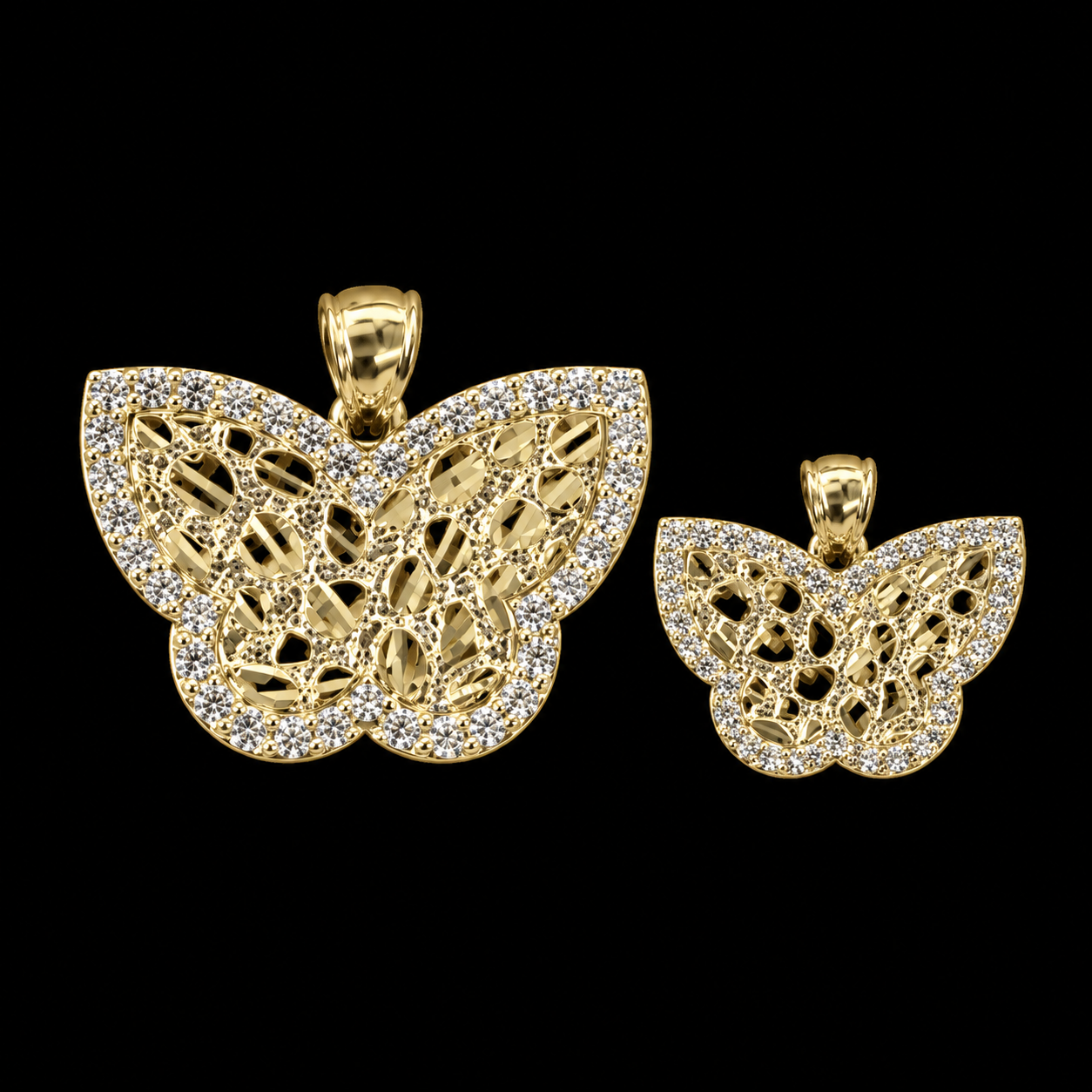 10K Yellow Gold Butterfly Charm